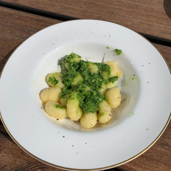 Wild Garlic Pesto with Potato Gnocchi